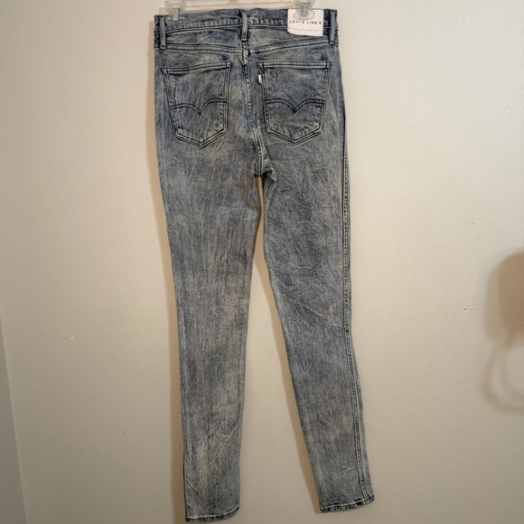 Levis Line 8 Slim Fit Jeans Mens 29x32 Acid Wash Streetwear Vintage Denim - Picture 2 of 13